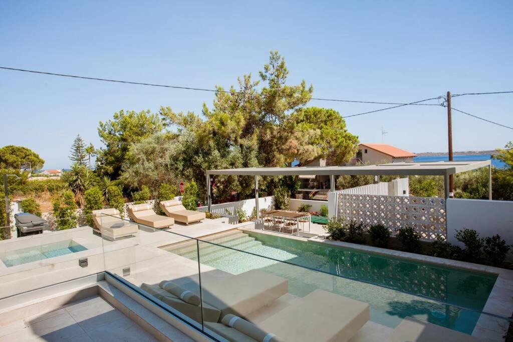 Chania Living Stories Villa With Piano Bagian luar foto